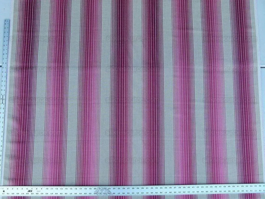 By Yd Lee Jofa Baker Lifestyle Serafina Stripe Blush Pink Rose White MSRP USD 176/y