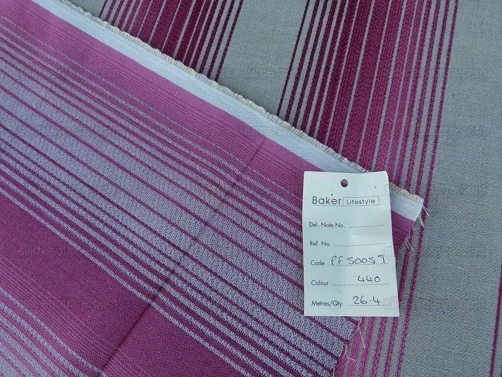 By Yd Lee Jofa Baker Lifestyle Serafina Stripe Blush Pink Rose White MSRP USD 176/y