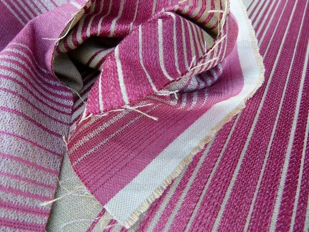 By Yd Lee Jofa Baker Lifestyle Serafina Stripe Blush Pink Rose White MSRP USD 176/y