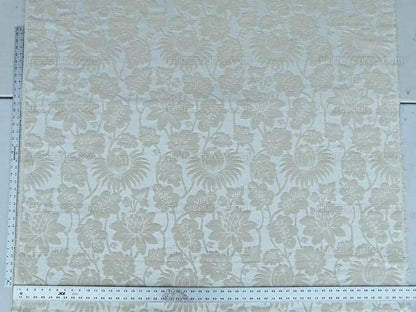 By Yard Lee Jofa Hanbury Weave Natural Woven Floral Art Nouveau Cotton MSRP USD 190/y