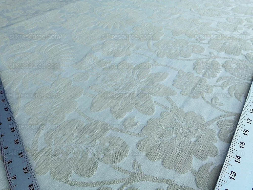 By Yard Lee Jofa Hanbury Weave Natural Woven Floral Art Nouveau Cotton MSRP USD 190/y