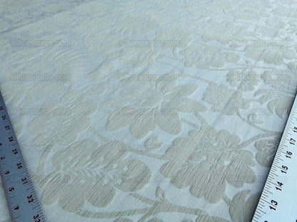 By Yard Lee Jofa Hanbury Weave Natural Woven Floral Art Nouveau Cotton MSRP USD 190/y