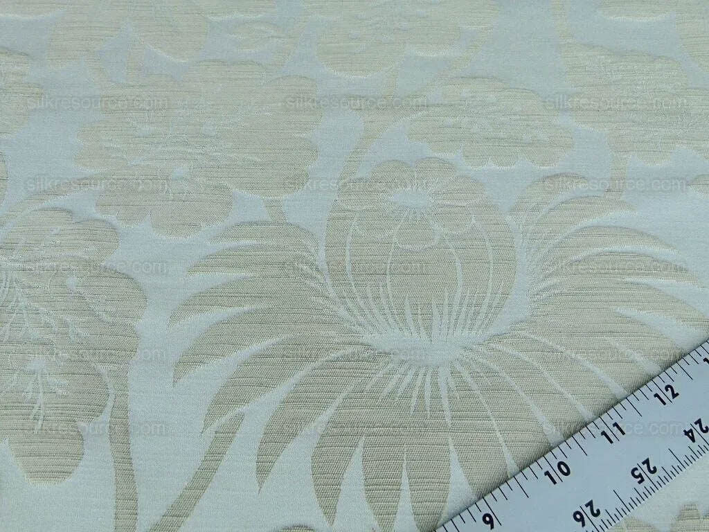 By Yard Lee Jofa Hanbury Weave Natural Woven Floral Art Nouveau Cotton MSRP USD 190/y