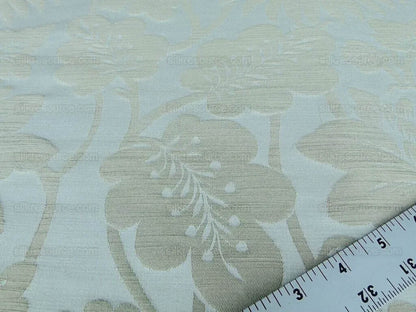 By Yard Lee Jofa Hanbury Weave Natural Woven Floral Art Nouveau Cotton MSRP USD 190/y