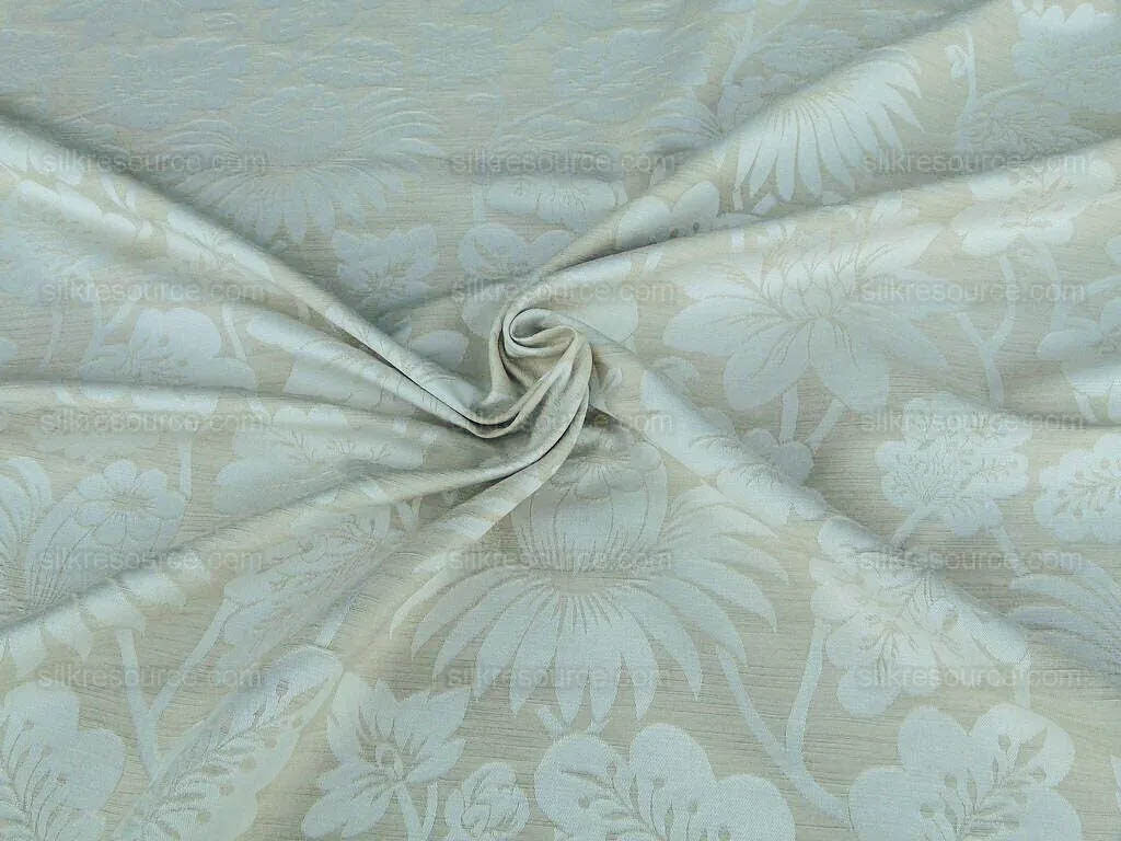 By Yard Lee Jofa Hanbury Weave Natural Woven Floral Art Nouveau Cotton MSRP USD 190/y