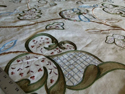 By Yard Lee Jofa Hatherleigh Trail Multi/blue Embroidery MSRP USD 296y