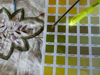 By Yard Lee Jofa Hatherleigh Trail Multi/blue Embroidery MSRP USD 296y