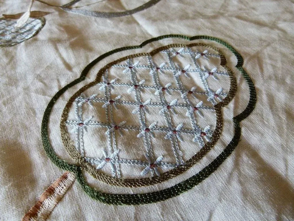 By Yard Lee Jofa Hatherleigh Trail Multi/blue Embroidery MSRP USD 296y