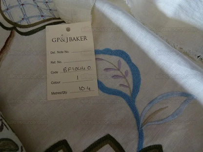 By Yard Lee Jofa Hatherleigh Trail Multi/blue Embroidery MSRP USD 296y