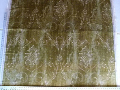 By Yard Lee Jofa Casa D'or Pr Green 100% Cotton Venice Printed Velvet MSRP USD 460/y