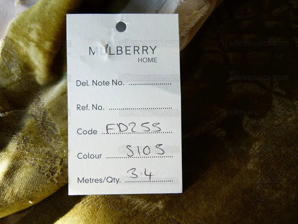 By Yard Lee Jofa Casa D'or Pr Green 100% Cotton Venice Printed Velvet MSRP USD 460/y