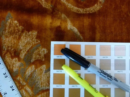 BY Yard Lee Jofa Casa D'or Pr Gold Brown 100% Cotton Venice Printed Velvet MSRP USD 460/y