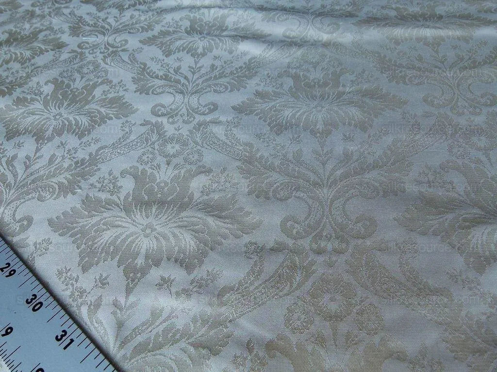 Kravet 100% Silk Damask Small Renaissance Petite Damask Cream Pale Gold 24695.1 MSRP USD 197/Y