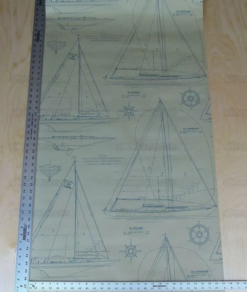 Double Roll Ralph Lauren Wallpaper Chesapeake Cl Vintage Blue On Light Brown MSRP USD 232/double Roll