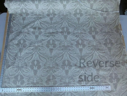 By Yd 100% Silk Lampas Edina Gold Bronze Beige Classic Artichoke Rose MSRP USD 300/Y