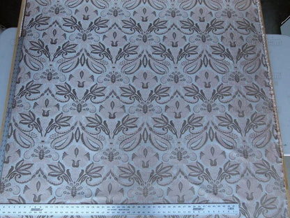 By Yd 100% Silk Lampas Edina Blush Pink Classic Artichoke