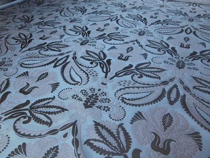 By Yd 100% Silk Lampas Edina Blush Pink Classic Artichoke