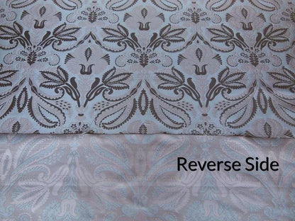 By Yd 100% Silk Lampas Edina Blush Pink Classic Artichoke