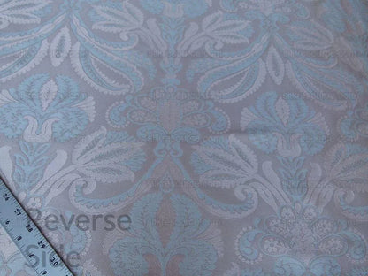 By Yd 100% Silk Lampas Edina Blush Pink Classic Artichoke