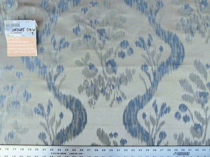 Scalamandre Visby Tahoe Blue Old World Weavers 100% Silk Lampas MSRP USD 896/Y