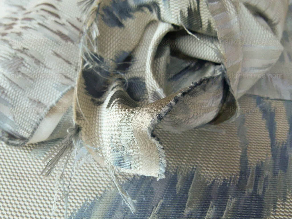 Scalamandre Visby Tahoe Blue Old World Weavers 100% Silk Lampas MSRP USD 896/Y