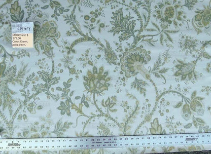 BY Yard Scalamandre Garibaldi Seafoam Paisley Outdoor MSRP USD 172/Y