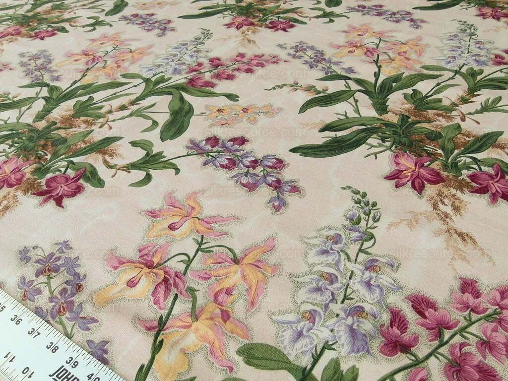 By yard Scalamandre Marlyn Park Fh Multi/peach Linen MSRP USD 188/Y