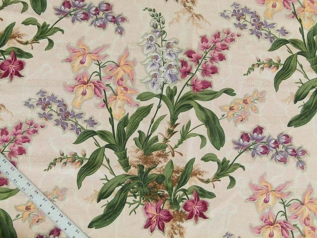 By yard Scalamandre Marlyn Park Fh Multi/peach Linen MSRP USD 188/Y