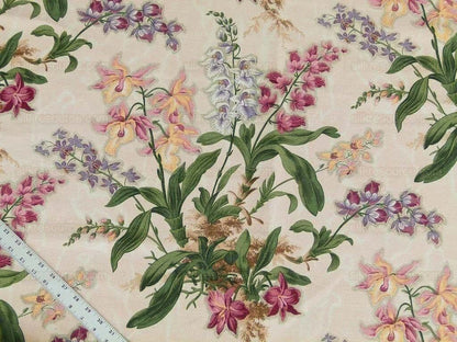 By yard Scalamandre Marlyn Park Fh Multi/peach Linen MSRP USD 188/Y