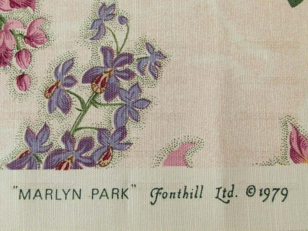 By yard Scalamandre Marlyn Park Fh Multi/peach Linen MSRP USD 188/Y