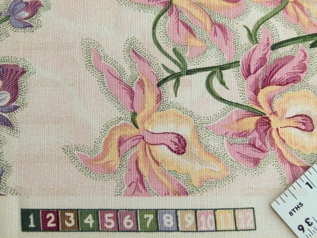 By yard Scalamandre Marlyn Park Fh Multi/peach Linen MSRP USD 188/Y