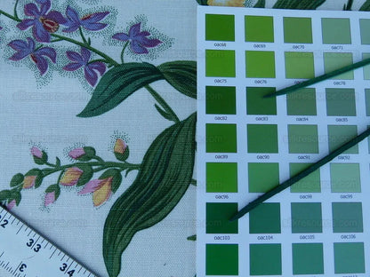 By yard Scalamandre Marlyn Park Fh Multi/white Linen MSRP USD 188/y