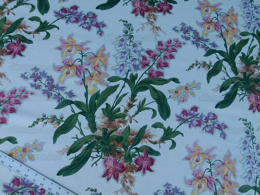 By yard Scalamandre Marlyn Park Fh Multi/white Linen MSRP USD 188/y