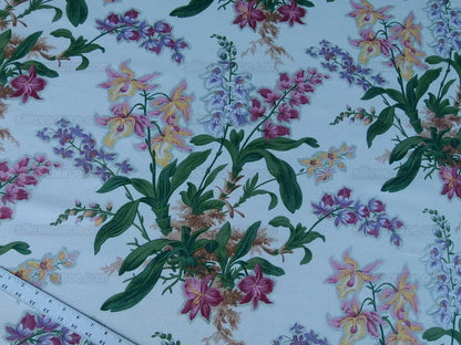 By yard Scalamandre Marlyn Park Fh Multi/white Linen MSRP USD 188/y