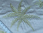 Scalamandre HILL STEAD SPRING pale green fern embroidery MSRP$/1