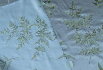 Scalamandre Hill Stead Spring Pale Green Fern Embroidery MSRP$/112