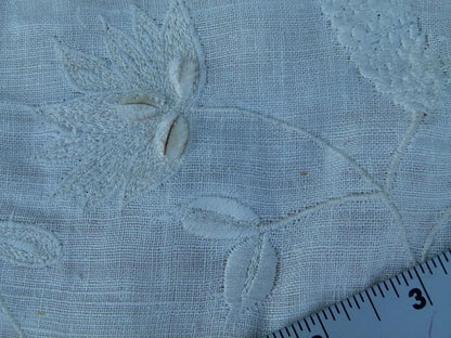 2.5y Scalamandre Sita Ivory Old World Weavers Silk Embroidery Wh