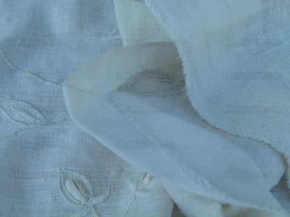 2.5y Scalamandre Sita Ivory Old World Weavers Silk Embroidery Wh