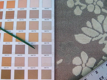 Scalamandre Yoshino Sandstone Taupe Grey Asian Penzai Magnolia Tree Cut Velvet MSRP USD 240/Y