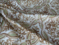 Scalamandre GRAFTON BROWN/GREEN MEDALLION PRRINT MSRP$292/YD