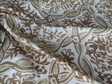 Scalamandre GRAFTON BROWN/GREEN MEDALLION PRRINT MSRP$292/YD