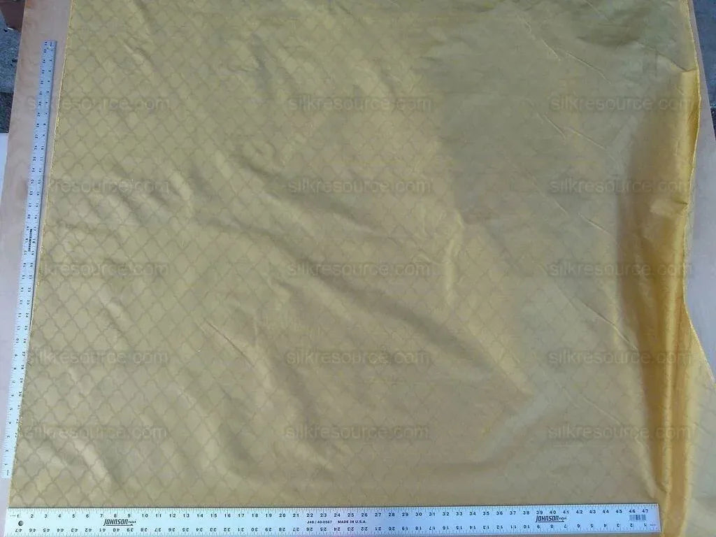 Scalamandre Bangalore Inca Gold 100% Silk Fish Scale Ocean Wave MSRP USD 148/Y