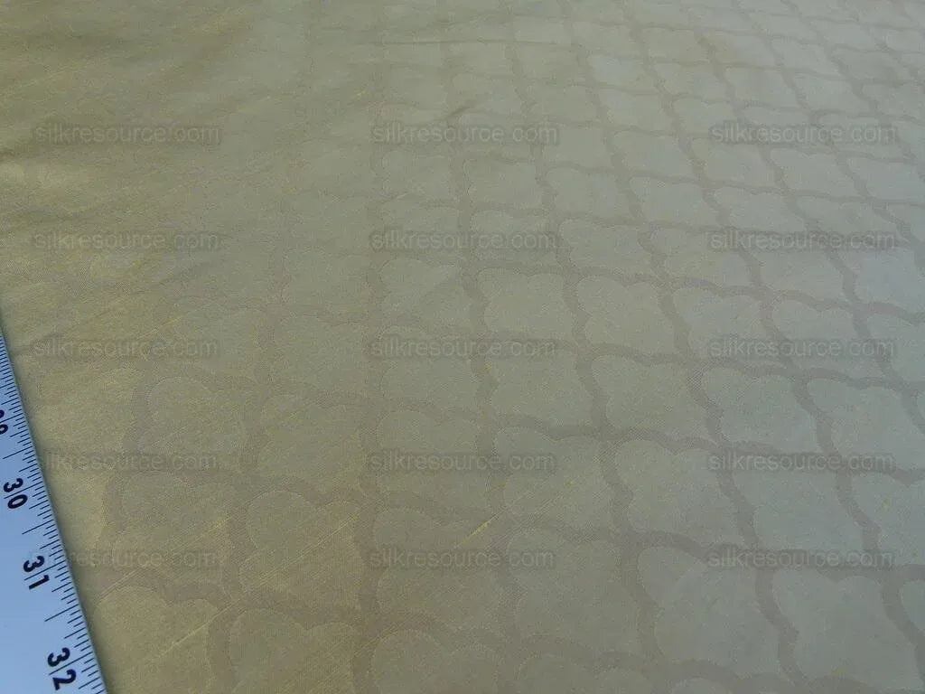 Scalamandre Bangalore Inca Gold 100% Silk Fish Scale Ocean Wave MSRP USD 148/Y