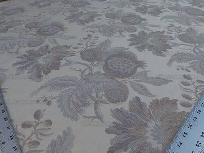 Scalamandre Grey Watkins Padua Beige Taupe Pomegranate Rose Botanical Woven Tapestry MSRP USD 364/y