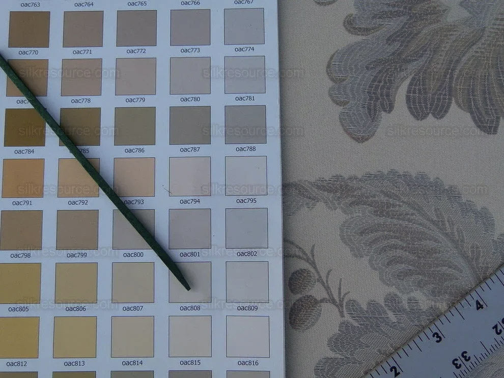 Scalamandre Grey Watkins Padua Beige Taupe Pomegranate Rose Botanical Woven Tapestry MSRP USD 364/y