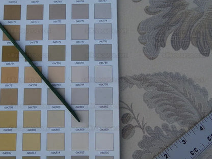 Scalamandre Grey Watkins Padua Beige Taupe Pomegranate Rose Botanical Woven Tapestry MSRP USD 364/y