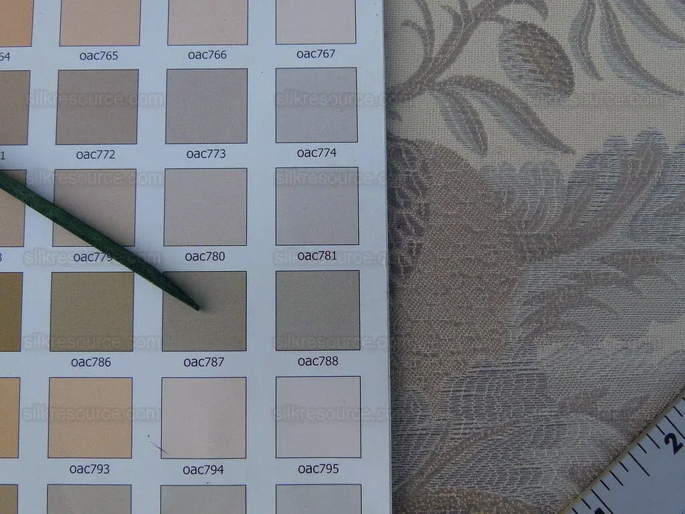 Scalamandre Grey Watkins Padua Beige Taupe Pomegranate Rose Botanical Woven Tapestry MSRP USD 364/y