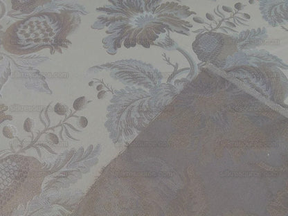 Scalamandre Grey Watkins Padua Beige Taupe Pomegranate Rose Botanical Woven Tapestry MSRP USD 364/y