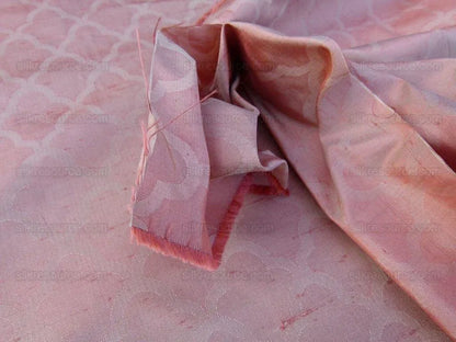 Scalamandre Bangalore Salmon 100% Silk Fish Scale Ocean Wave MSRP USD 148/Y