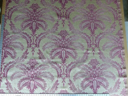 Scalamandre Trinandot Strawberry Pink Renaissance Damask Super Heavy! Tapestry MSRP USD 204/y